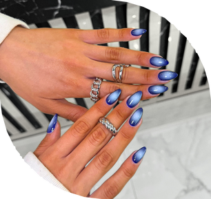 Premium gel nail extensions service